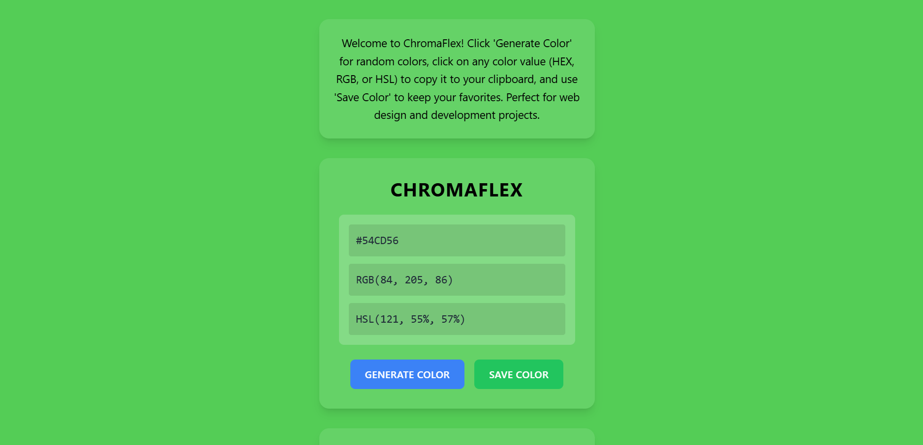 ChromaFlex Color Generator